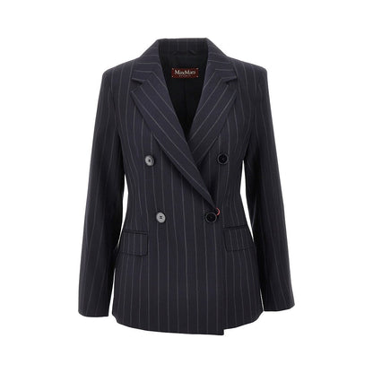 MAX MARA STUDIO 40 pinstriped wool double-breasted jacket