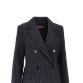 MAX MARA STUDIO 40 pinstriped wool double-breasted jacket