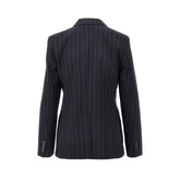 MAX MARA STUDIO 40 pinstriped wool double-breasted jacket