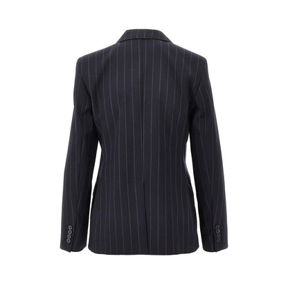 MAX MARA STUDIO 40 pinstriped wool double-breasted jacket