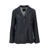 MAX MARA S 40 single-breasted denim jacket