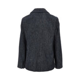 MAX MARA S 40 single-breasted denim jacket