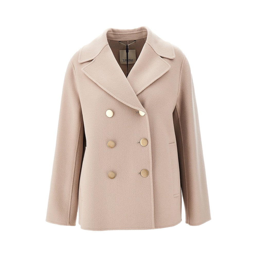 MAX MARA S 42 wool drap double-breasted jacket