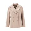 wool drap double-breasted jacket