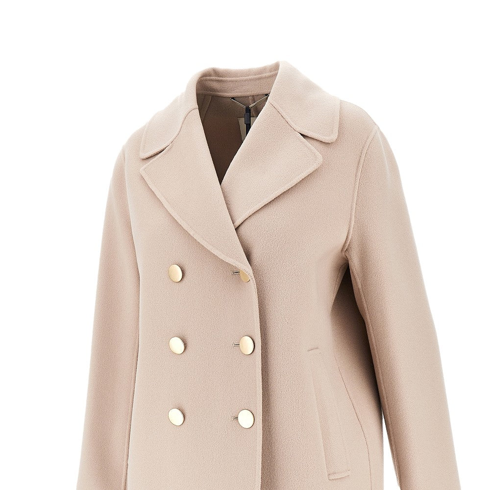 MAX MARA S 42 wool drap double-breasted jacket