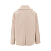 wool drap double-breasted jacket