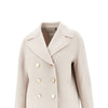 wool drap double-breasted jacket