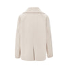 wool drap double-breasted jacket