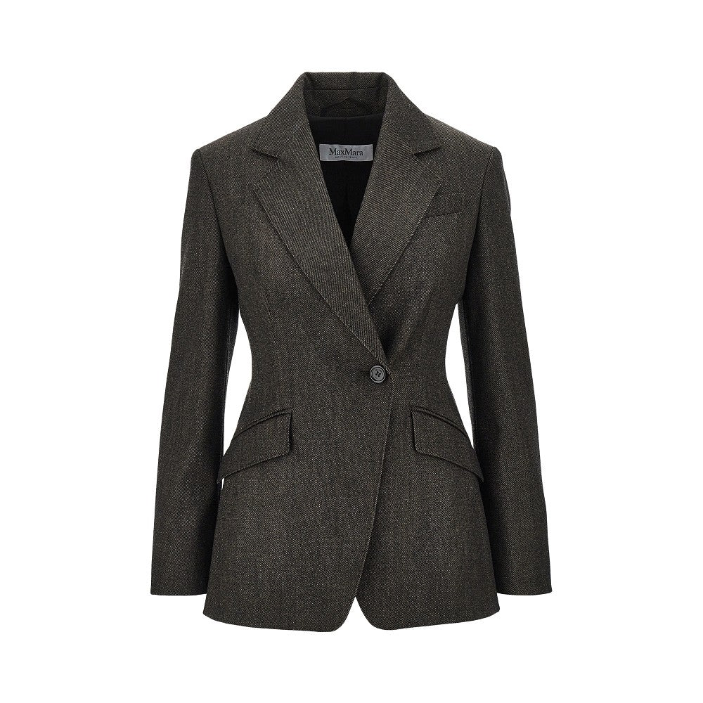 MAX MARA 40 virgin wool double-breasted jacket