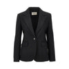 virgin wool single-breasted jacket