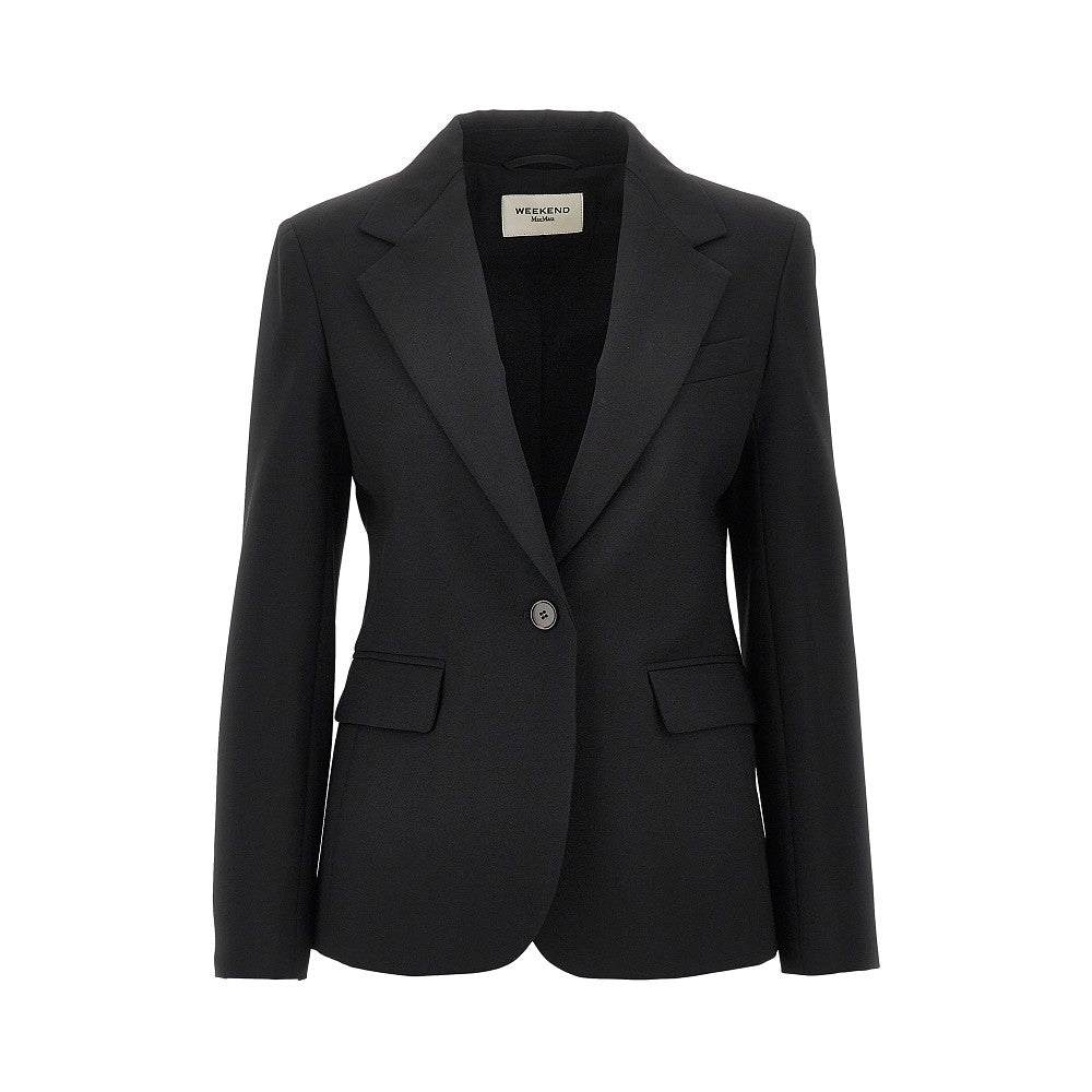 virgin wool single-breasted jacket
