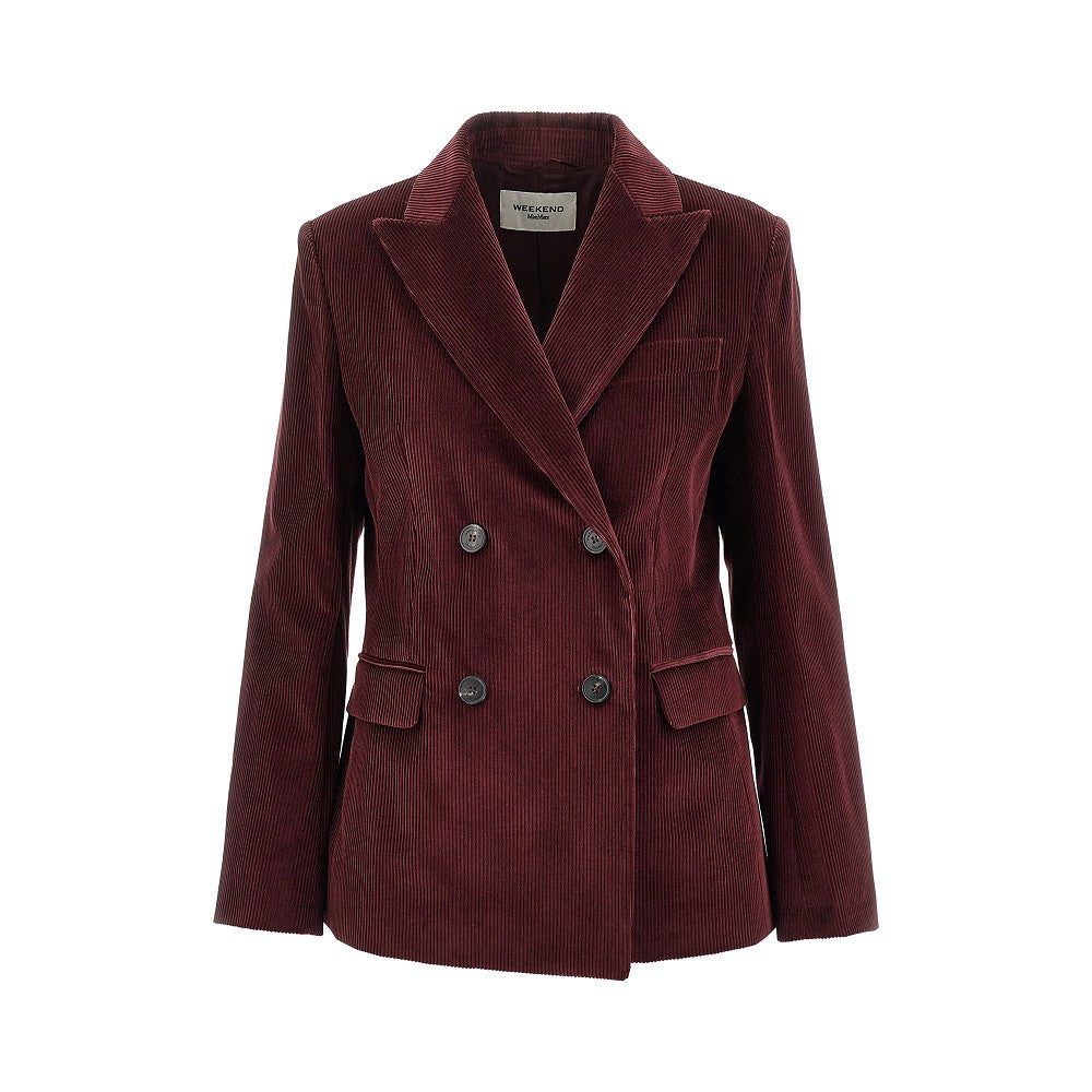 corduroy double-breasted jacket