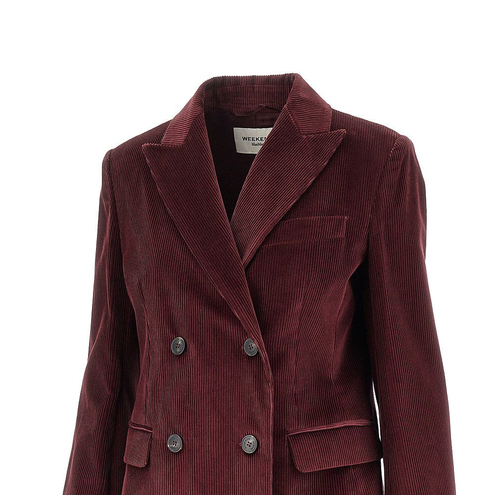 corduroy double-breasted jacket
