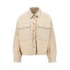 nylon jacket with satin effect