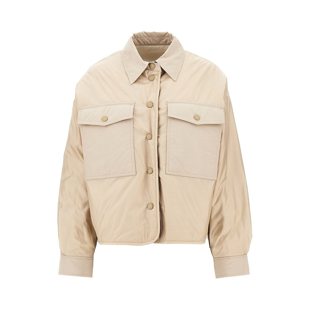 nylon jacket with satin effect