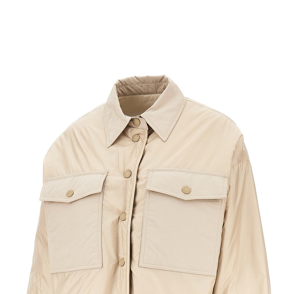 nylon jacket with satin effect