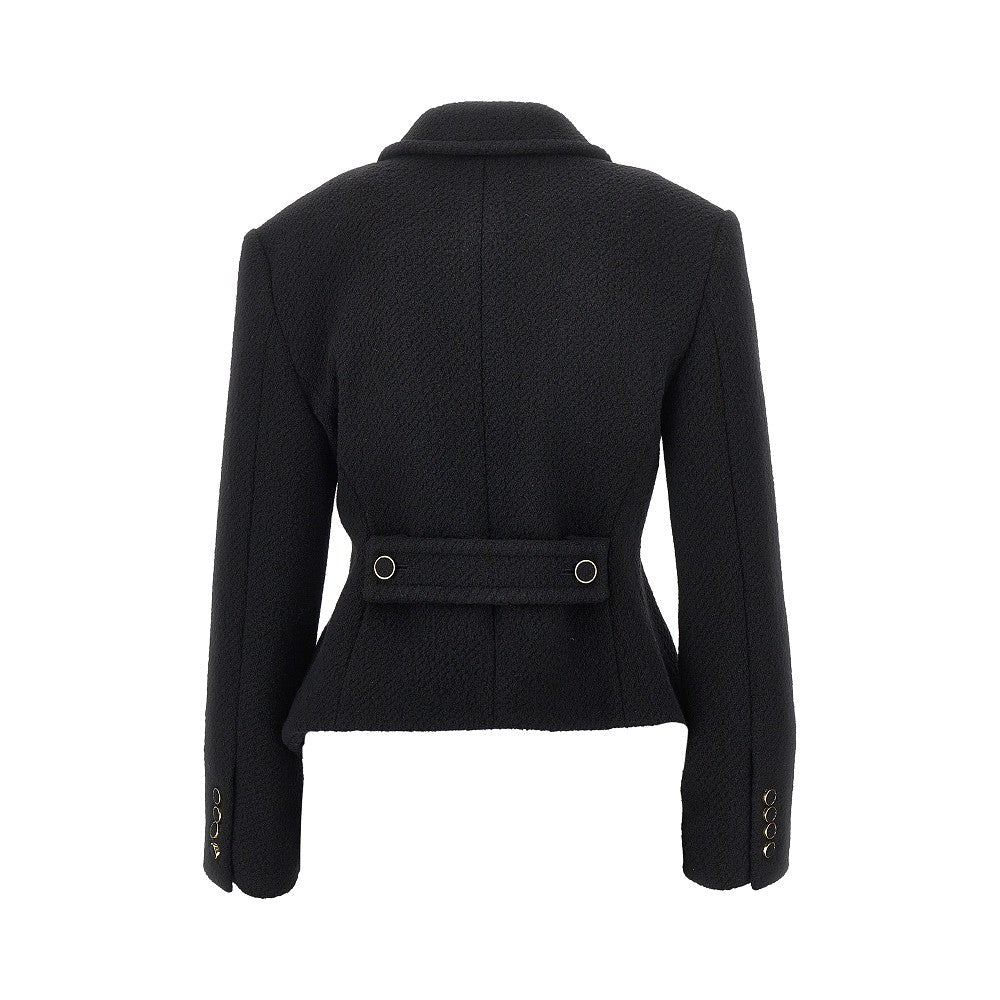 bouclé wool slim fit jacket