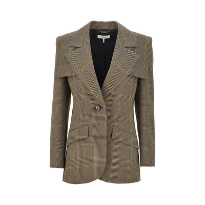 prince of wales jacket with cape detail