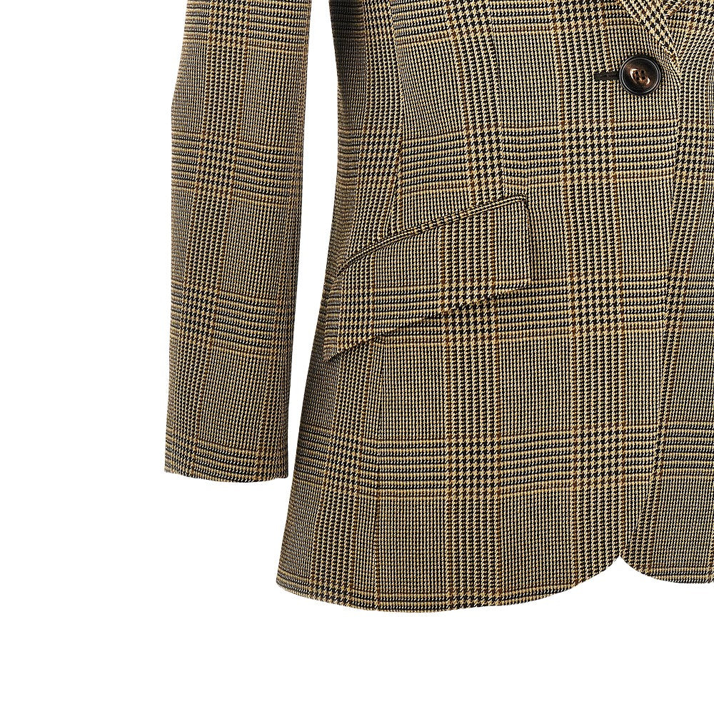 prince of wales jacket with cape detail