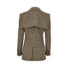 prince of wales jacket with cape detail