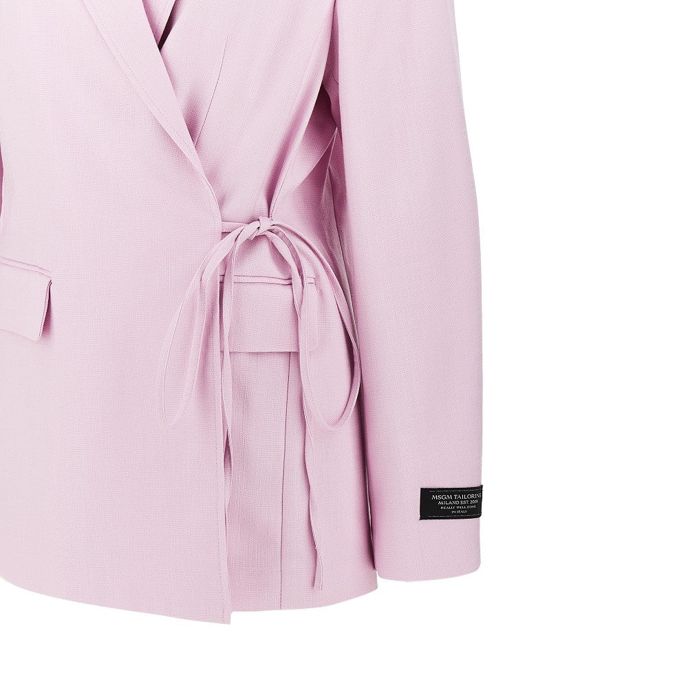 MSGM 40 canvas wrap-over jacket