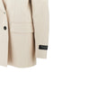 oversized canvas double-breasted jacket
