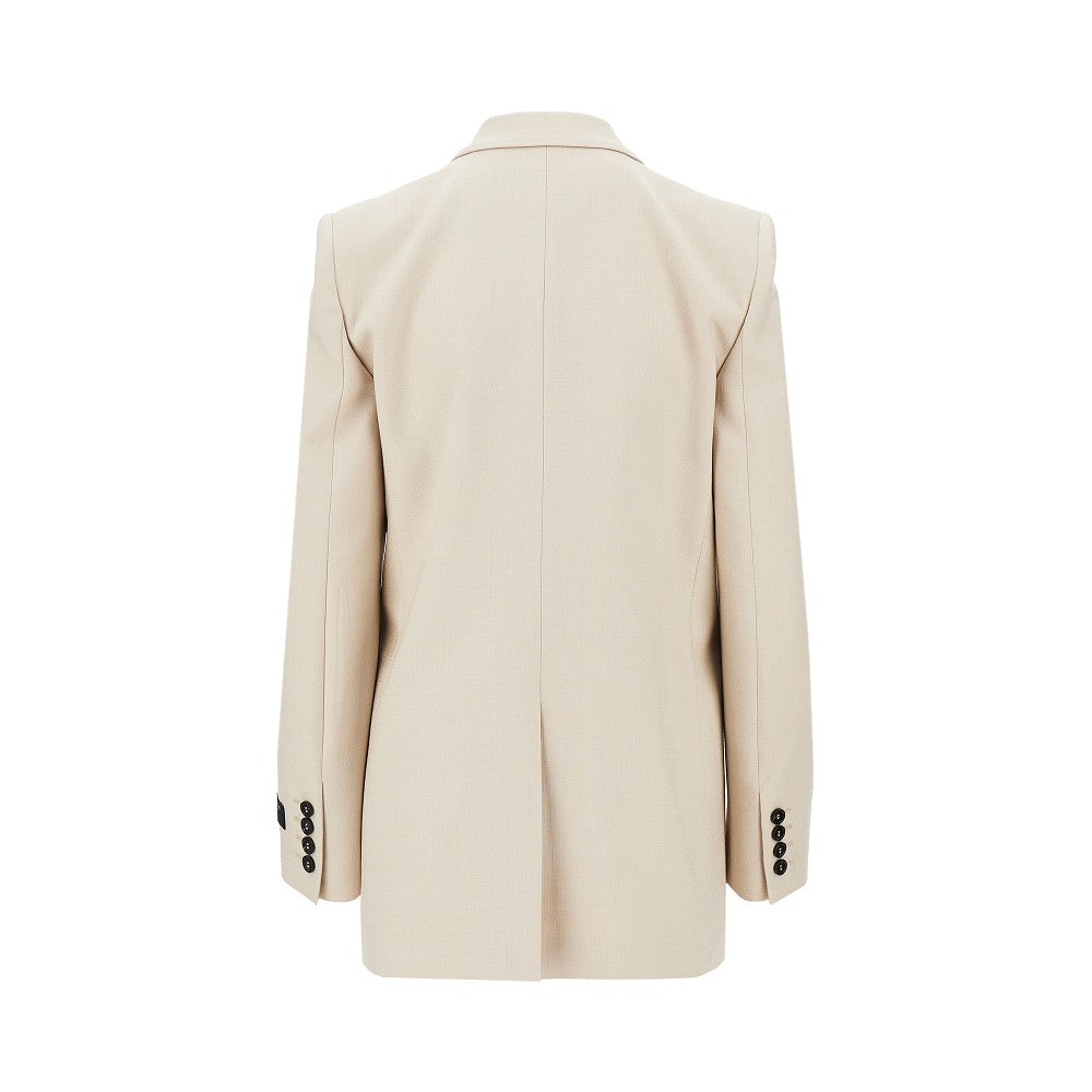 oversized canvas double-breasted jacket