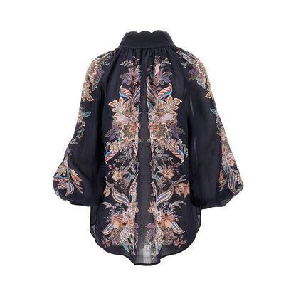 ZIMMERMANN III rhiannon ramie blouse