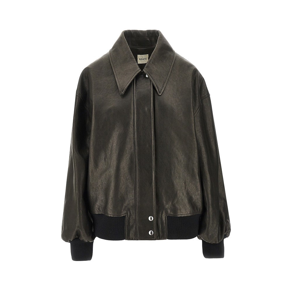 KHAITE S shelman nappa leather jacket