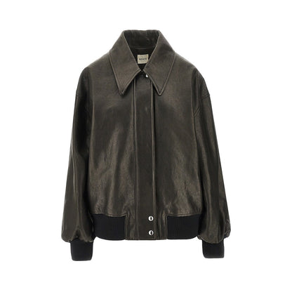 KHAITE S shelman nappa leather jacket