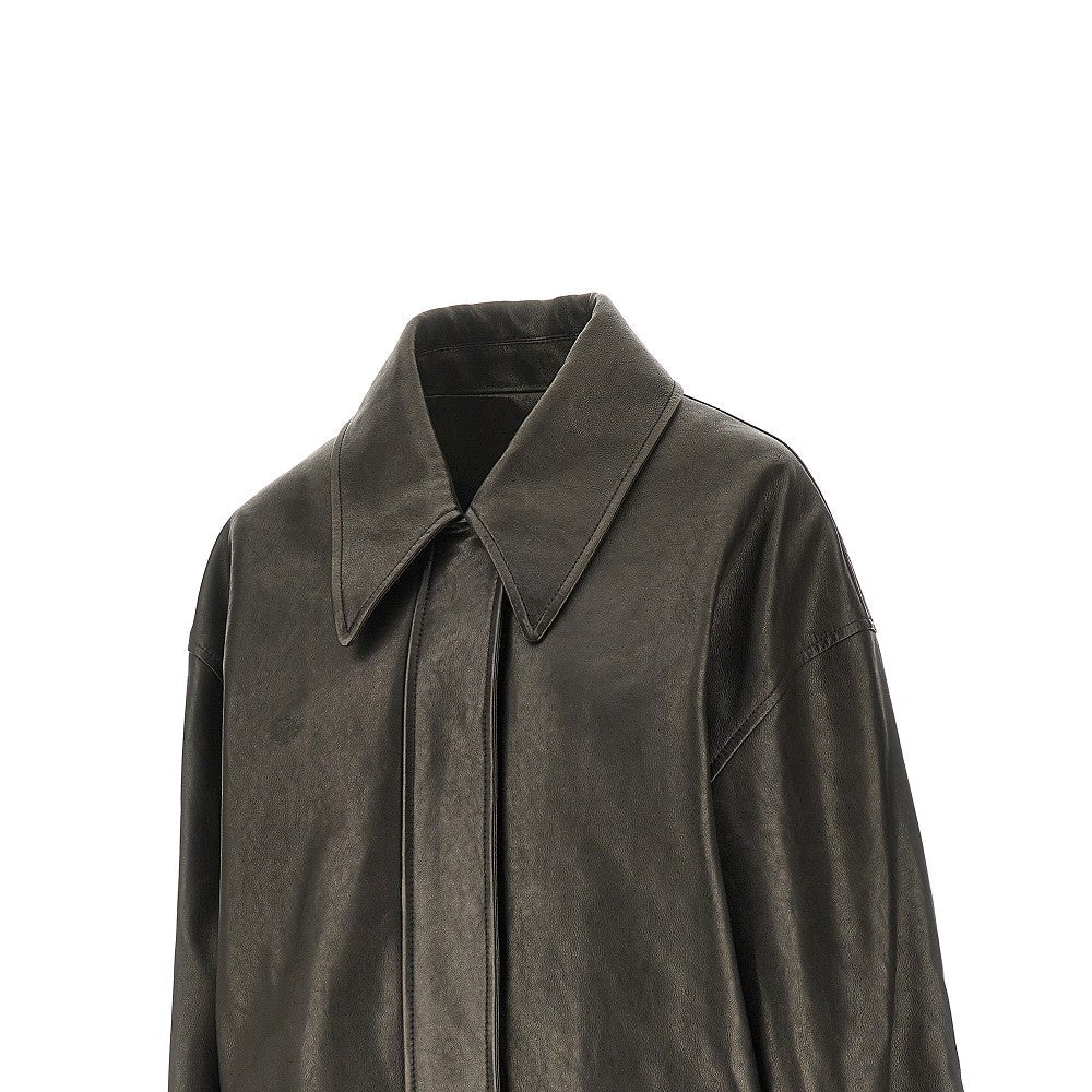 KHAITE S shelman nappa leather jacket