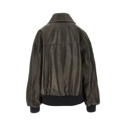 KHAITE S shelman nappa leather jacket