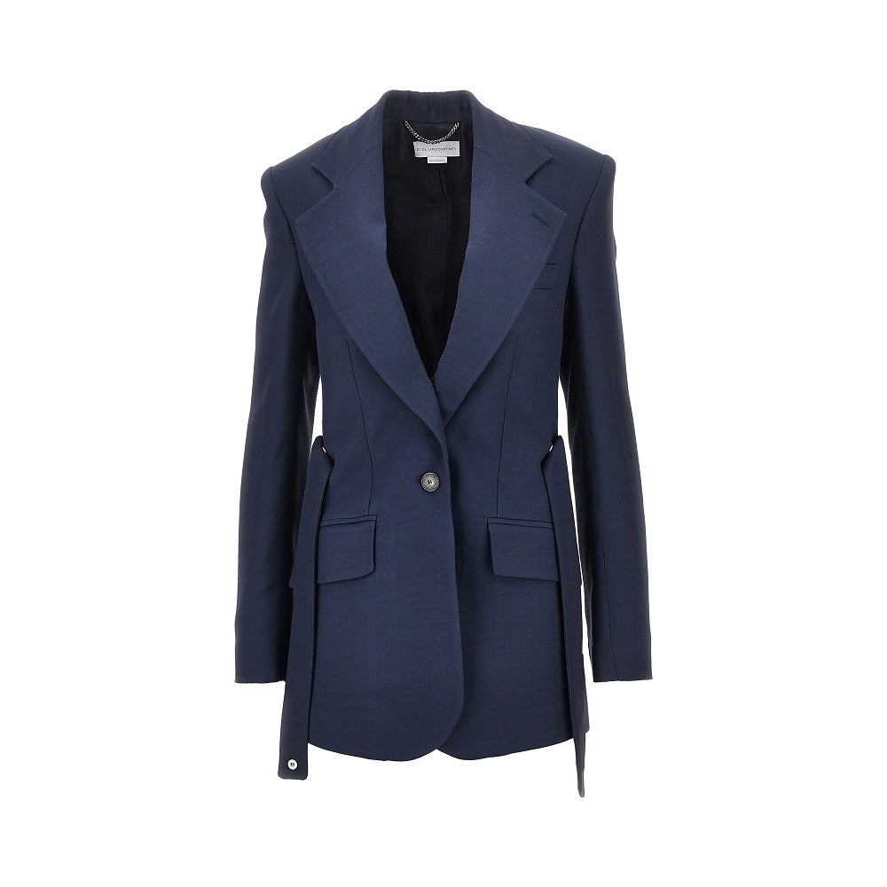 STELLA MCCARTNEY 40 single-breasted jacket with press-studs belt