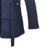 single-breasted jacket with press-studs belt