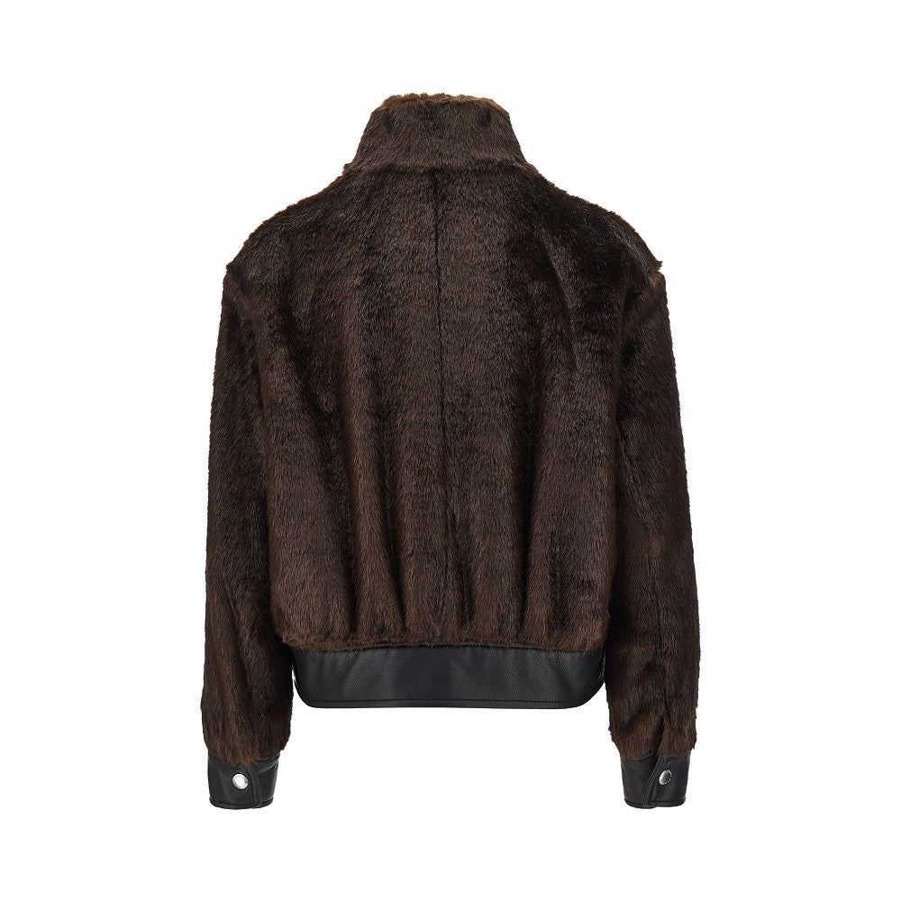 lula faux fur bomber jacket