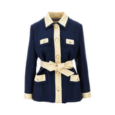 VALENTINO 46 canvas jacket with belt