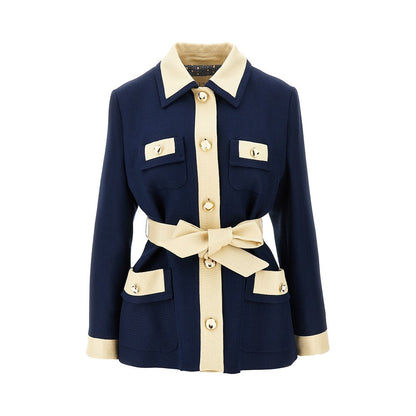 VALENTINO 46 canvas jacket with belt