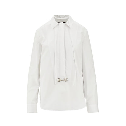 GUCCI 40 poplin shirt with horsebit detail