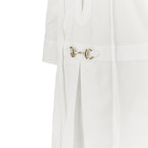 GUCCI 40 poplin mini dress with horsebit detail