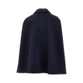 GUCCI 40 wool cloth jacket with cape effect