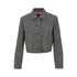 GUCCI 40 wool grisaille short jacket