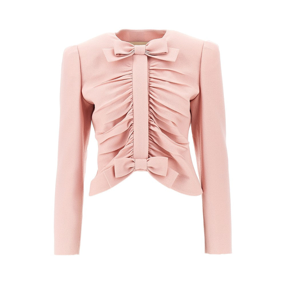 VALENTINO 42 crispy light wool short jacket