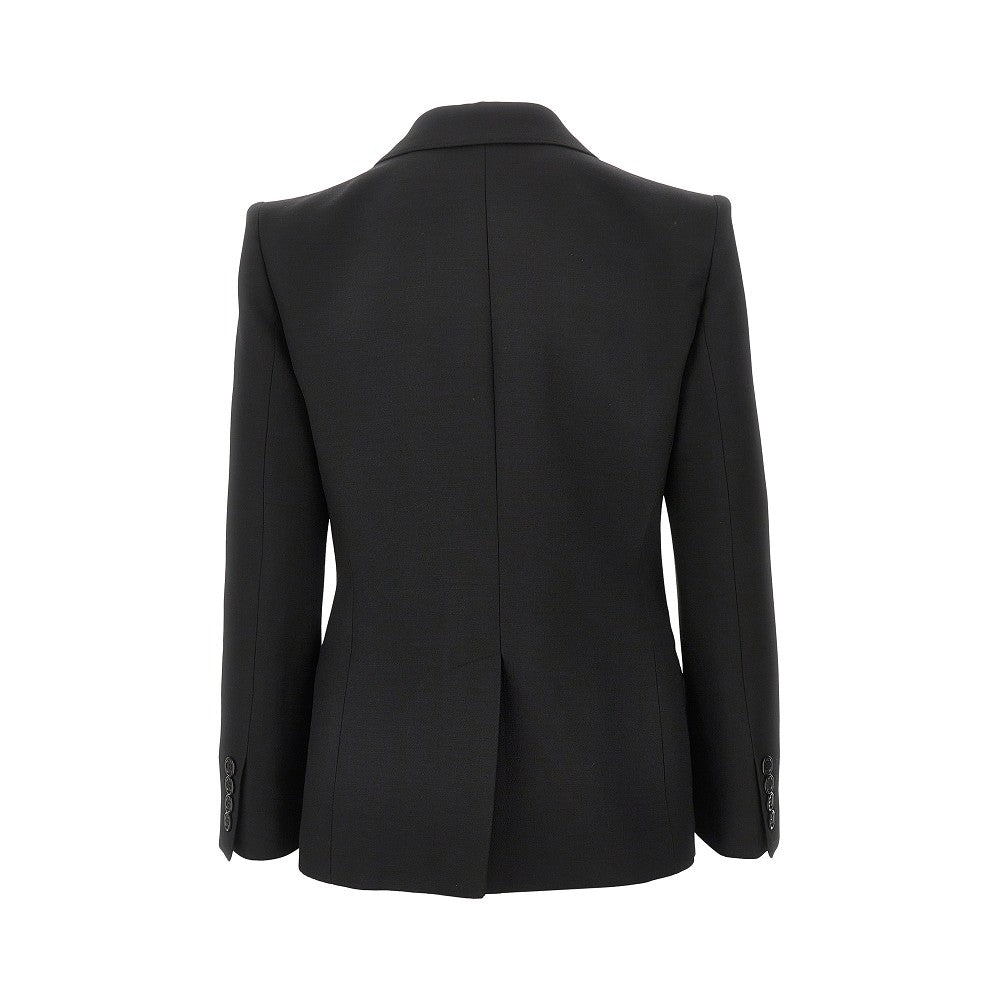 VALENTINO 42 crepe couture jacket with satin bow