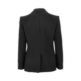 VALENTINO 42 crepe couture jacket with satin bow