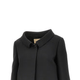 VALENTINO 40 crepe couture jacket with v gold details