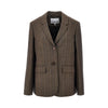 wool jacket with pinstriped motif