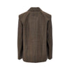 wool jacket with pinstriped motif
