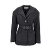 wool-blend jacket with belt