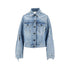 ACNE 36 distressed denim jacket