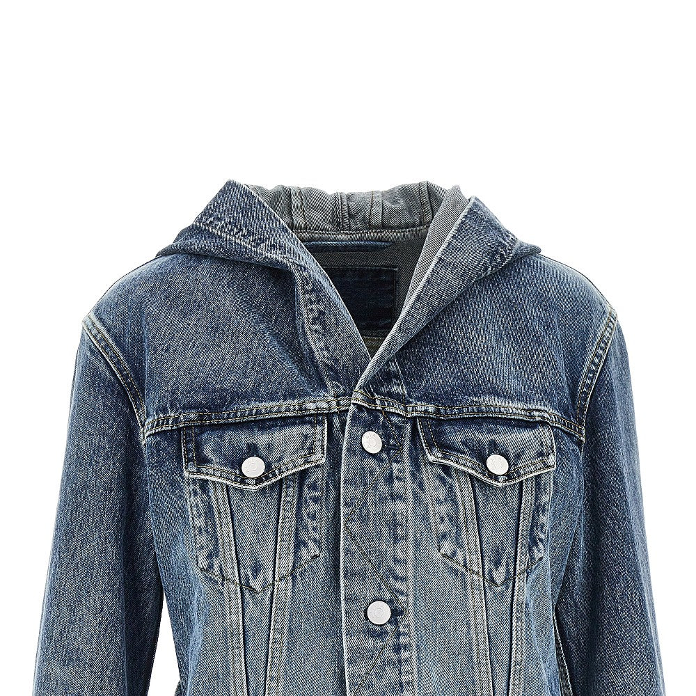 ALAIA S hooded denim jacket